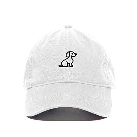 Dog Baseball Cap Embroidered Cotton Adjustable Dad Hat