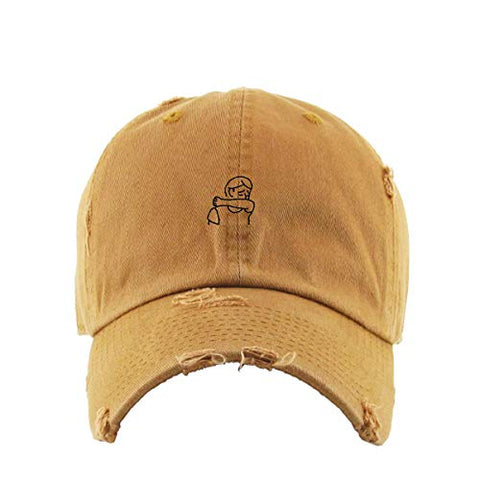 Coughing Guy Vintage Baseball Cap Embroidered Cotton Adjustable Distressed Dad Hat