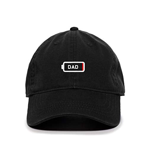 Dad Battery Dying Baseball Cap Embroidered Cotton Adjustable Dad Hat