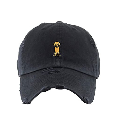 Golden Retriever Dog Vintage Baseball Cap Embroidered Cotton Adjustable Distressed Dad Hat