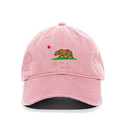 California Bear Baseball Cap Embroidered Cotton Adjustable Dad Hat