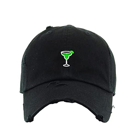 Margarita Vintage Baseball Cap Embroidered Cotton Adjustable Distressed Dad Hat