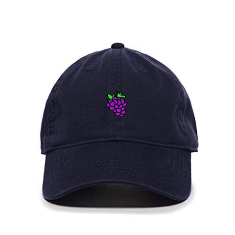 Grape Baseball Cap Embroidered Cotton Adjustable Dad Hat