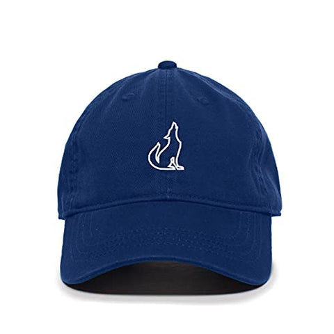 Coyote Baseball Cap Embroidered Cotton Adjustable Dad Hat