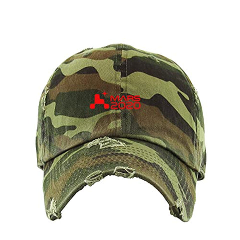 Mars 2020 Rover Vintage Baseball Cap Embroidered Cotton Adjustable Distressed Dad Hat