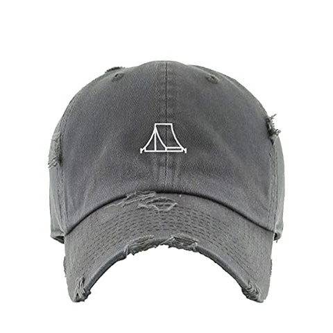 Military Tent Vintage Baseball Cap Embroidered Cotton Adjustable Distressed Dad Hat