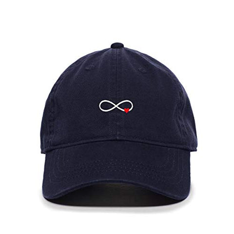 Infinity Love Baseball Cap Embroidered Cotton Adjustable Dad Hat