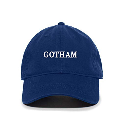 Gotham Baseball Cap Embroidered Cotton Adjustable Dad Hat