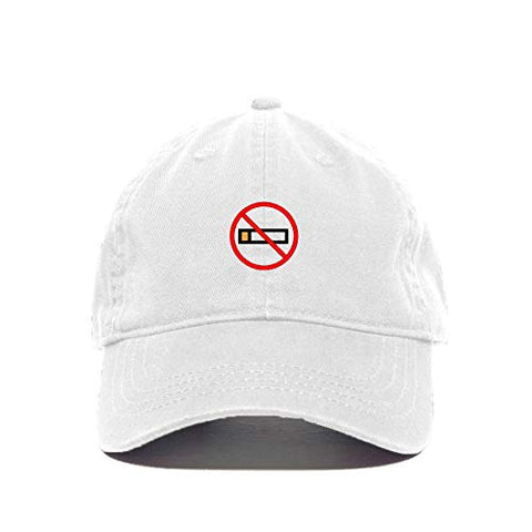 No Smoking Baseball Cap Embroidered Cotton Adjustable Dad Hat