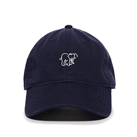 Elephant Baseball Cap Embroidered Cotton Adjustable Dad Hat