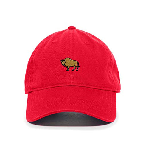 Wild Buffalo Baseball Cap Embroidered Cotton Adjustable Dad Hat