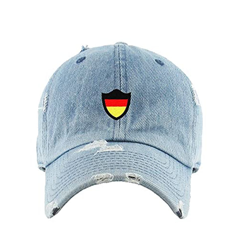 Germany Deutschland Flag Vintage Baseball Cap Embroidered Cotton Adjustable Distressed Dad Hat