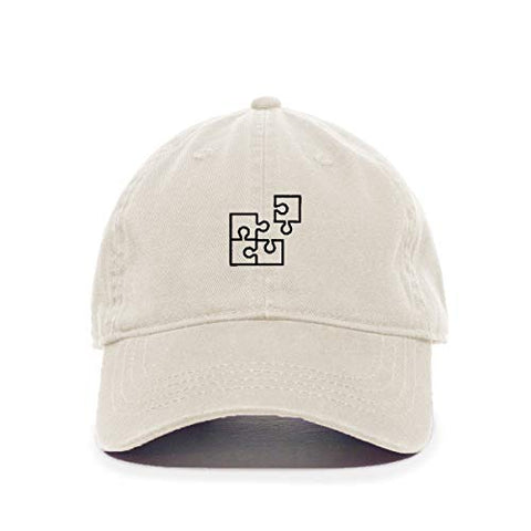 Puzzle Baseball Cap Embroidered Cotton Adjustable Dad Hat