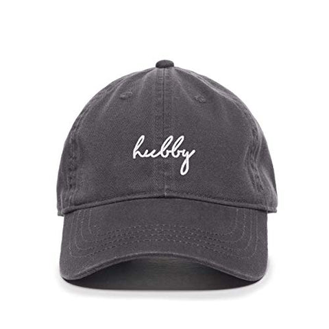 Hubby Baseball Cap Embroidered Cotton Adjustable Dad Hat