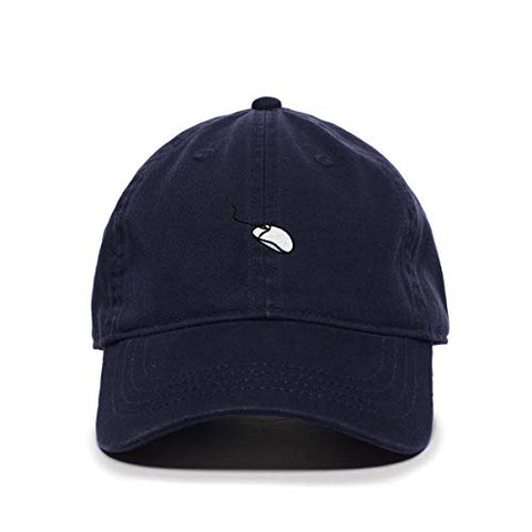 Computer Mouse Baseball Cap Embroidered Cotton Adjustable Dad Hat