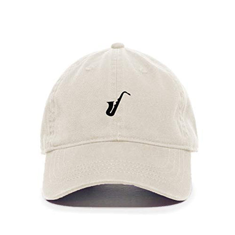 Saxophone Baseball Cap Embroidered Cotton Adjustable Dad Hat