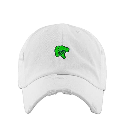 Broccoli Vintage Baseball Cap Embroidered Cotton Adjustable Distressed Dad Hat