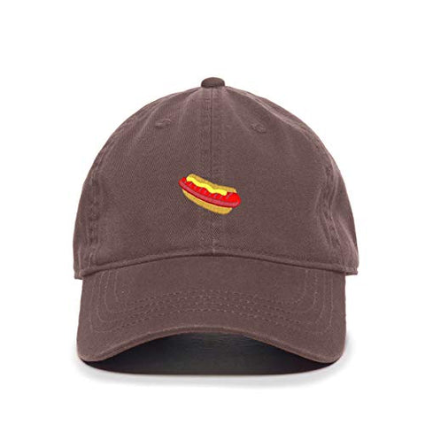 Hotdog Sandwich Baseball Cap Embroidered Cotton Adjustable Dad Hat