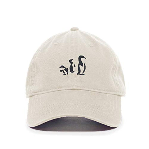 Penguins Baseball Cap Embroidered Cotton Adjustable Dad Hat