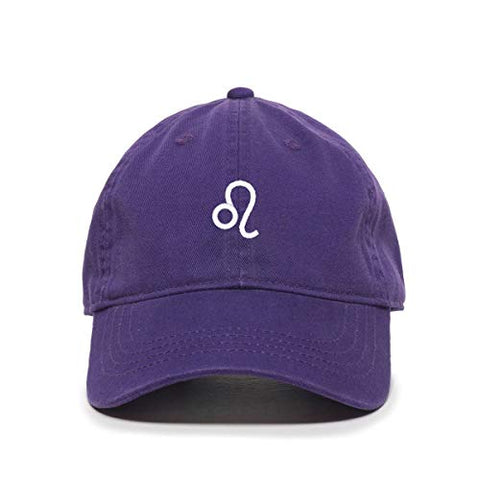 Leo Zodiac Sign Baseball Cap Embroidered Cotton Adjustable Dad Hat