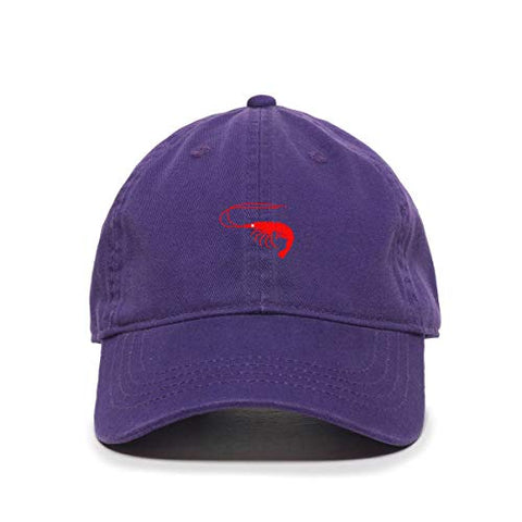 Shrimp Baseball Cap Embroidered Cotton Adjustable Dad Hat