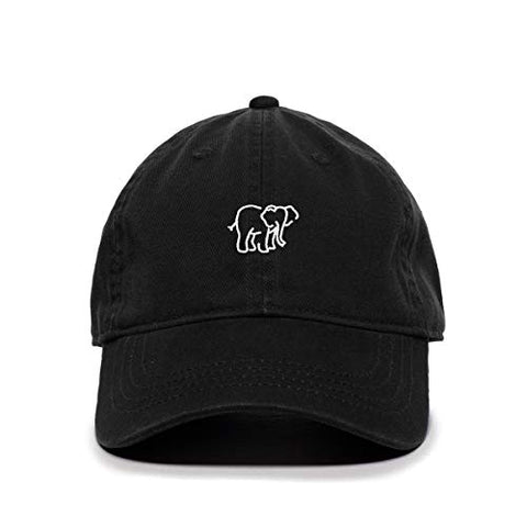 Elephant Baseball Cap Embroidered Cotton Adjustable Dad Hat
