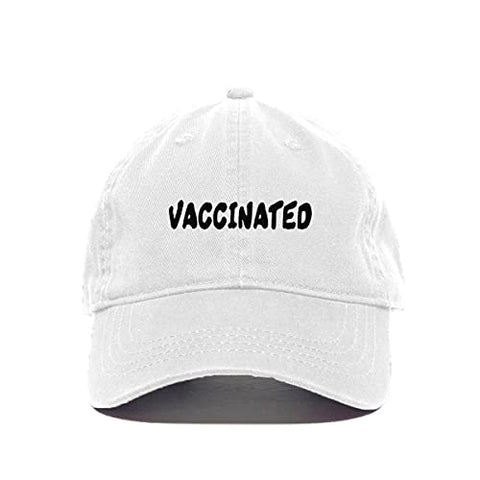 Vaccinated Baseball Cap Embroidered Cotton Adjustable Dad Hat