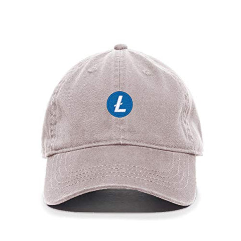 Litecoin Cryptocurrency Baseball Cap Embroidered Cotton Adjustable Dad Hat