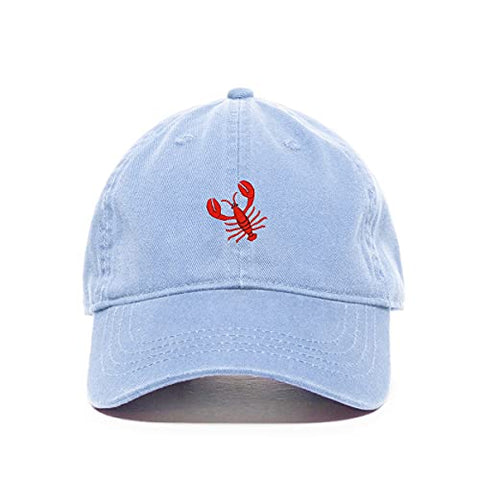 Lobster Baseball Cap Embroidered Cotton Adjustable Dad Hat