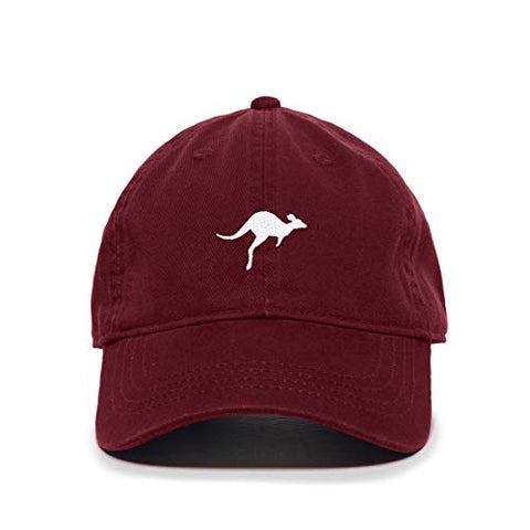 Kangaroo Baseball Cap Embroidered Cotton Adjustable Dad Hat