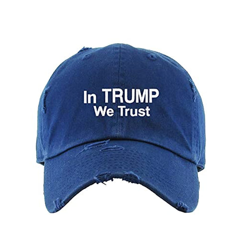 in Trump We Trust Vintage Baseball Cap Embroidered Cotton Adjustable Distressed Dad Hat