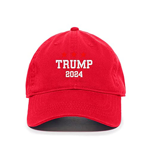 Trump 2024 Baseball Cap Embroidered Cotton Adjustable Dad Hat