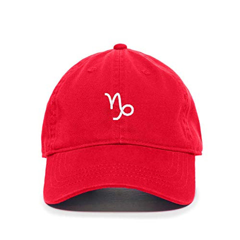 Capricorn Zodiac Sign Baseball Cap Embroidered Cotton Adjustable Dad Hat