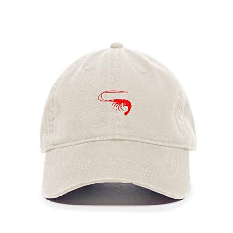 Shrimp Baseball Cap Embroidered Cotton Adjustable Dad Hat