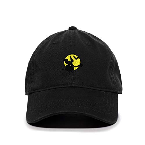 Halloween Witch Baseball Cap Embroidered Cotton Adjustable Dad Hat