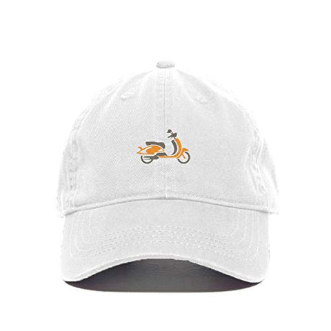 Scooter Baseball Cap Embroidered Cotton Adjustable Dad Hat