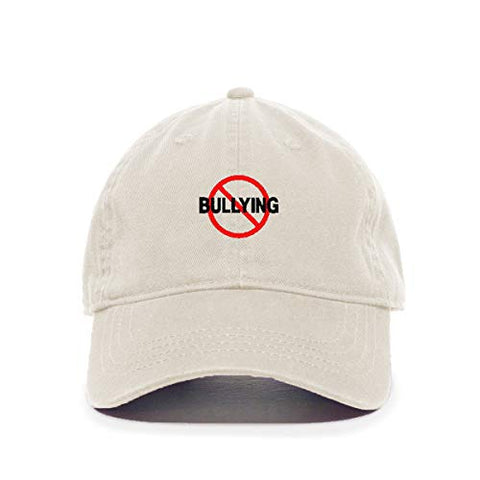 No Bullying Baseball Cap Embroidered Cotton Adjustable Dad Hat