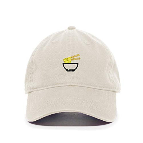 Noodles Baseball Cap Embroidered Cotton Adjustable Dad Hat