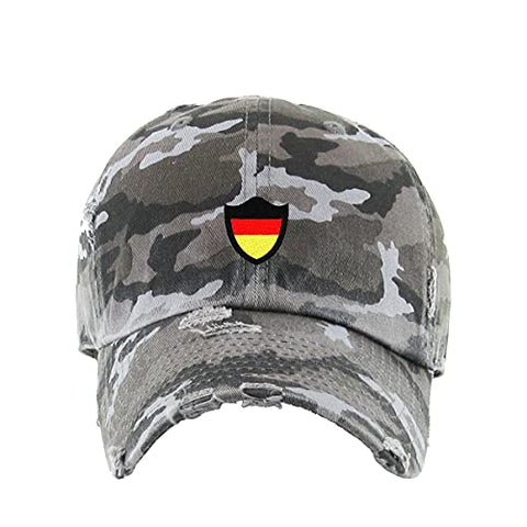 Germany Deutschland Flag Vintage Baseball Cap Embroidered Cotton Adjustable Distressed Dad Hat