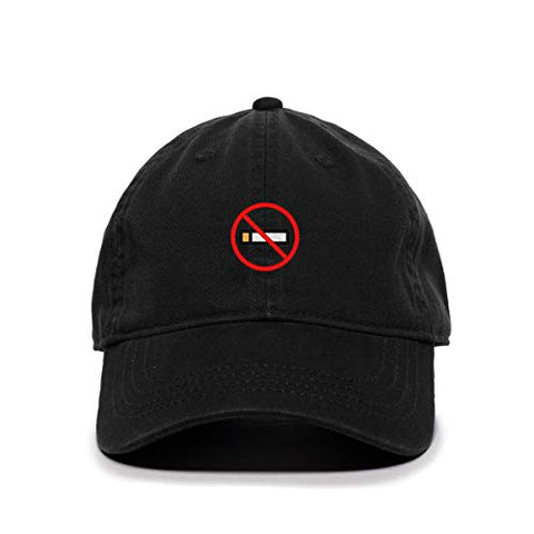 No Smoking Baseball Cap Embroidered Cotton Adjustable Dad Hat