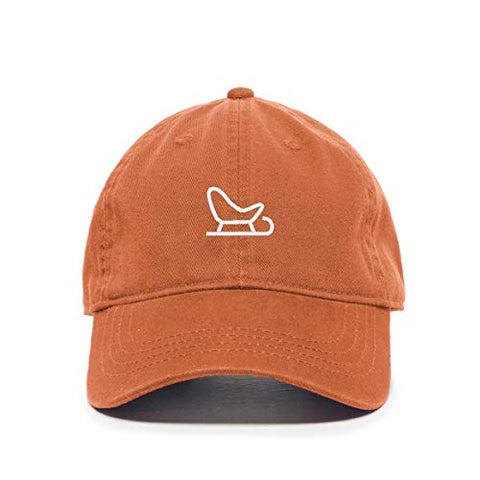 Snow Sled Baseball Cap Embroidered Cotton Adjustable Dad Hat