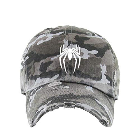 Spider Dad Vintage Baseball Cap Embroidered Cotton Adjustable Distressed Dad Hat