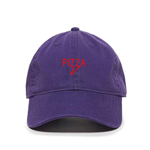 Pizza Baseball Cap Embroidered Cotton Adjustable Dad Hat