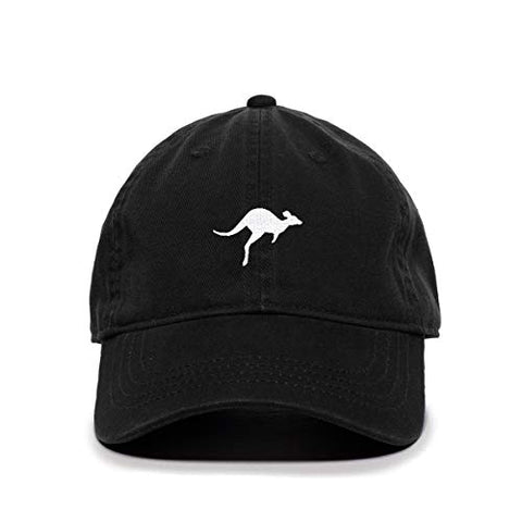 Kangaroo Baseball Cap Embroidered Cotton Adjustable Dad Hat