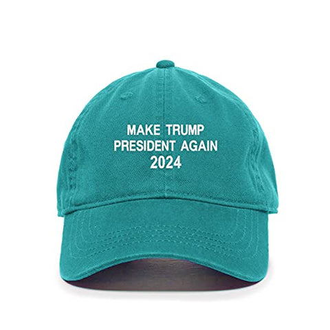 Make Trump President Again 2024 Baseball Cap Embroidered Cotton Adjustable Dad Hat