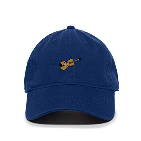 Violin Baseball Cap Embroidered Cotton Adjustable Dad Hat