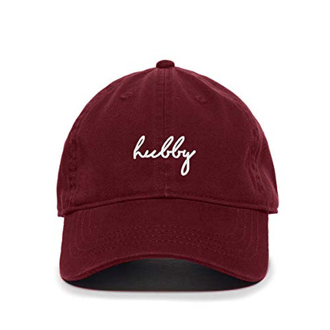 Hubby Baseball Cap Embroidered Cotton Adjustable Dad Hat