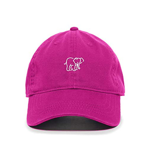 Elephant Baseball Cap Embroidered Cotton Adjustable Dad Hat