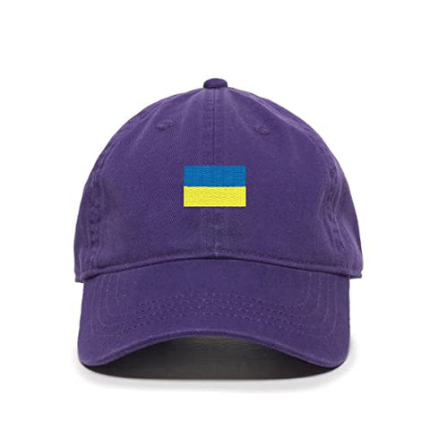 Ukraine Flag Baseball Cap Embroidered Cotton Adjustable Dad Hat