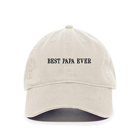 Best Papa Ever Baseball Cap Embroidered Cotton Adjustable Dad Hat